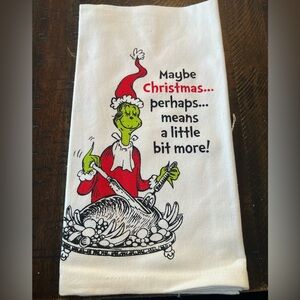 Grinch Christmas Holiday Kitchen Towel